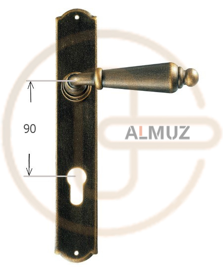 Klamka Oslo 2400 na wkładkę rozstaw 90 mm